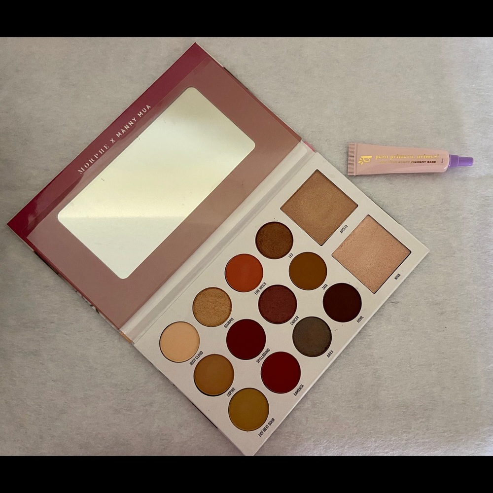 Manny/Morphe palette & Alamar eye primer Bundle